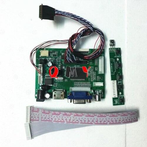 Controller Board LCD HDMI AV VGA Audio PC Module Driver DIY Kit 15.6" Display B156XW02 1366X768 1ch 6/8-bit 40 Pin Panel