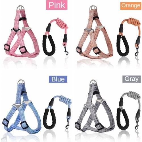 Pet Supplies Hot Sale Pet Chest Traction Rope Set Adjustable Dog Leashes Dog Rope Dog Collar Accessories Pets Acessorios