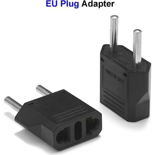 US Plug To EU Plug Adapter Converter American Japan To Euro European Travel Plug Adaptor AC Electrical Socket Outlet
