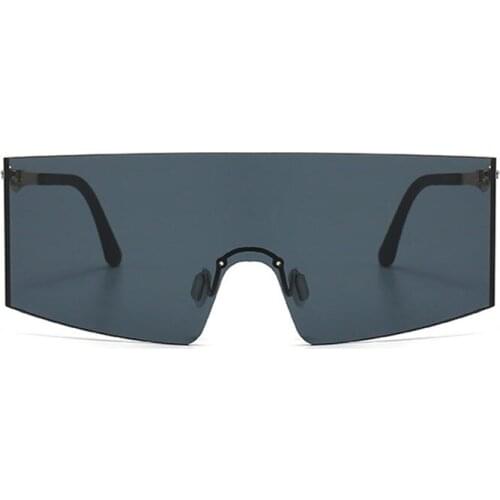 Veshion Oversized One Lens Goggle Sunglasses Men Women Fashion Shades UV400 Vintage Glasses