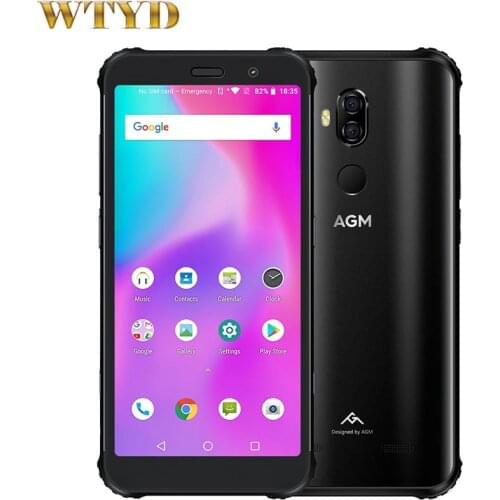 AGM X3 Rugged 8GB 64GB IP68 Waterproof Face Unlock Fingerprint 4100mAh 5.99'' Android 8.1 Octa Core OTG NFC 4G Smartphone