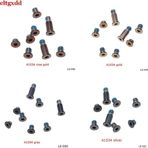 1 set of screws for the bottom back cover of Apple notebook for MacBook 12 Retina A1534 rose gold/gold/silver/gray