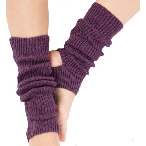 1 Pair Women Professional Yoga Socks Ladies Calf Knitted Leg Warmers Boot Covers for Latin Dance Pilates Ballet Gym Fitness