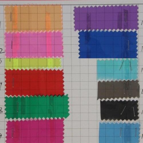 10 yards roll Colored and transparent 0.25mm PVC plastic fabric