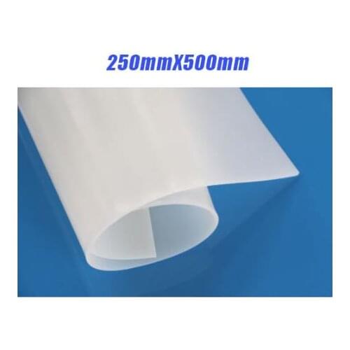 250mmX500mm, High Quality Silicone Rubber Sheet, For heat Resist Cushion,100% Virgin Silicone Rubber Pad Translucent/milky