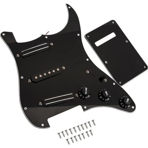 3 Ply Electric Guitar Pickguard Scratch Plate with Loaded Pickup