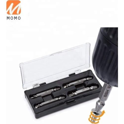 4pcs S2 4341 Broken Screw Remover Tool Damaged Screw Remover set Damaged screw extractor kit