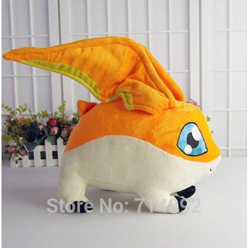 Anime Patamon Plush Toys Digimon Adventure Takaishi Takeru Pet Patamon Figure 35cm Cosplay Cartoon Doll Pillow for Gift