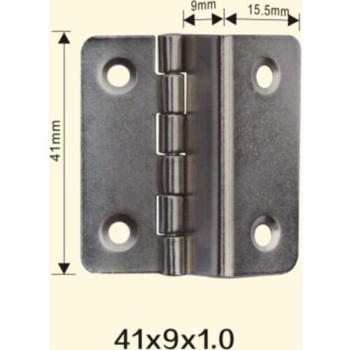 Freeshipping 41*9*1mm Iron Metal Hinge Sewing Machine Folding Table Furniture Flip Tray Hinges Big Door Hinges