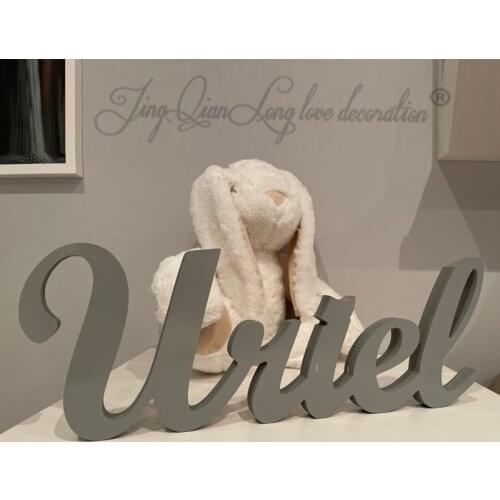 Free shipping Wooden Standing Letters Sign Personalised Raw MDF Wedding Joint Names Large