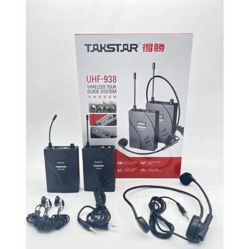 Takstar UHF-938 wireless acoustic Touring guide transmission system for simultaneous translation,audio-visual education