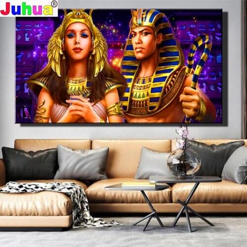 Large Cleopatra Queen Diamond Painting 5D Drill DIY Couple Cross Stitch Full Square/Round Embroidery Custom Photo Handmade Gift