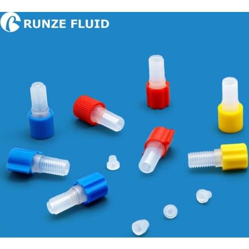 PP Quick Connection Pre-tightened Fittings Fingertight Joint Easy Tubing Torque 0.11-0.25N/m for High Precision Liquid Analyzers