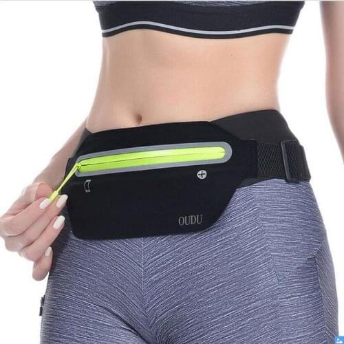 Fashion black waist bag women fanny packs men waist packs waterproof Portable small waist bags Pouch bag belt for girls