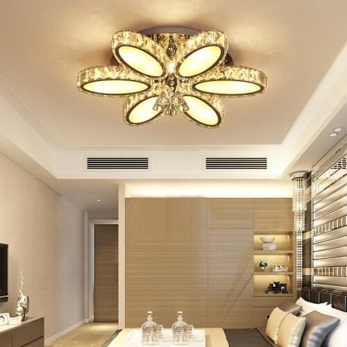K9 crystal LED ceiling light Living room bedroom dining room study ceiling lamp Commercial lamps office lighting
