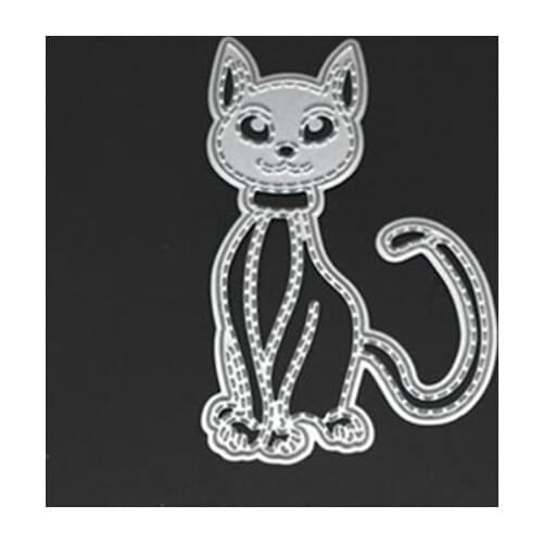 CARDS DIES Cat Metal Cutting Dies For Scrapbooking Stencils DIY Album Cards Decoration Embossing Folder Die Cutter Template MOLD