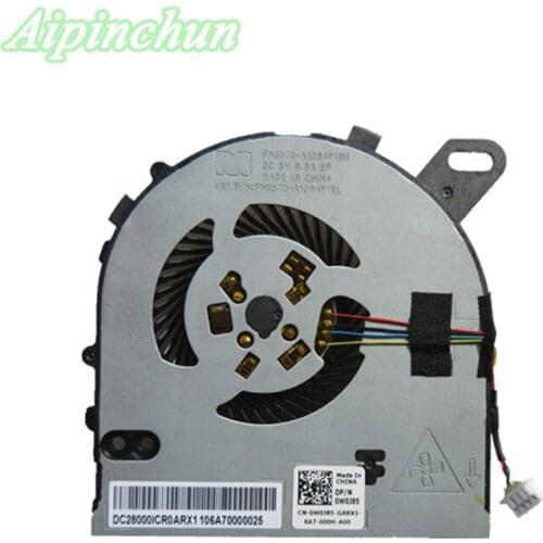 New Original CPU Laptop Cooler Fan for DELL inspiron 15 7560 15-7560 15.6" Notebook Cooling Fan 0W0J85 DC028000ICR0