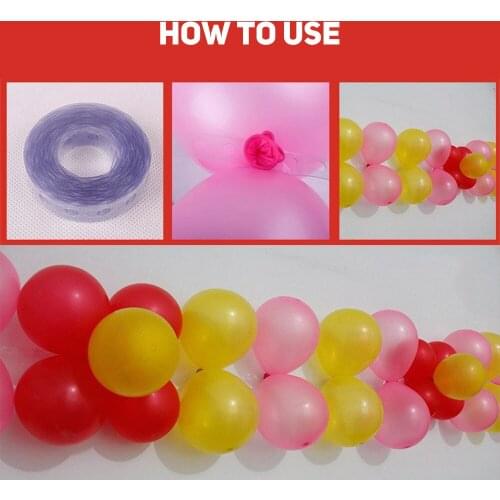 5m DIY Latex Balloon Chain Tape Arch Connect Strip for Wedding Birthday Party Decor New Tie Tool Balloon Seal Chain Arch