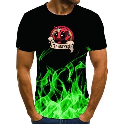 2021 Summer Men Funny 3D T Shirt Hipster Unisex Adults O'Neck Short Sleeve Breathable Cartoon Animal Oversized Tops & Tees