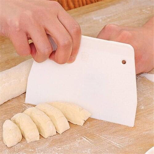 Ladder Shaped Dough Oil Scrapers Blades PP White Cutters Cutting Baking Tools Kitchen Gadgets