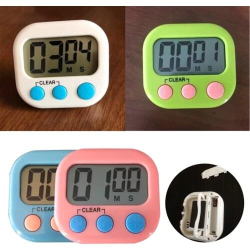 Magnetic LCD Digital Kitchen Countdown Timer Alarm With Stand White Kitchen Timer Practical Cooking Timer Alarm Clock