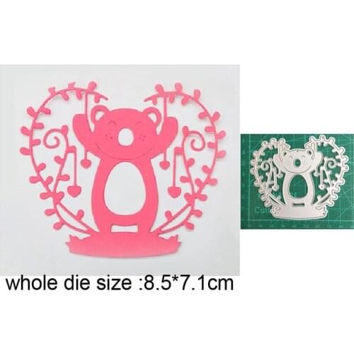 Metal cutting dies cut die mold tree wreath bear decoration Scrapbook paper craft knife mould blade punch stencils dies