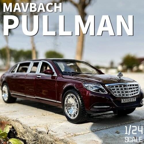 1/24 Maybach S600 Alloy Car Model Diecast High Simulation Metal Car Models 6 Doors Can Be Opened Inertia Toys For Children Gift