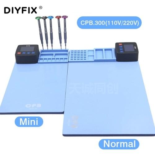 DIYFIX 110V 220V Mini CPB LCD Screen Heating Separator Disassembly Tool heating plate heating pad For iPhone iPad Tablet Tool