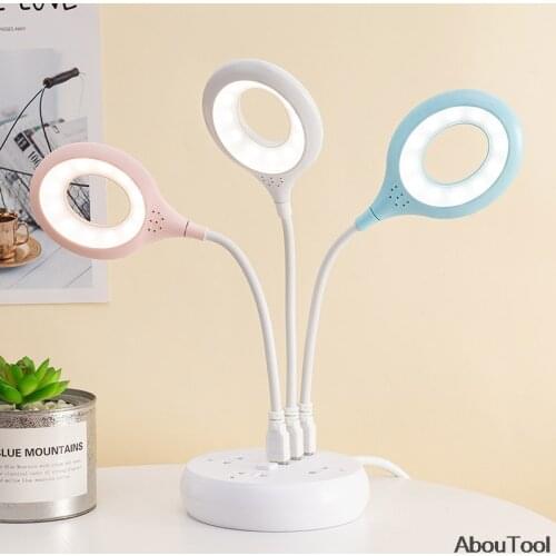 Table Lamp USB Socket Freely Foldable Portable LED Light No Flicker Soft Light Saving Energy Eye Protection Away From Myopia Kit