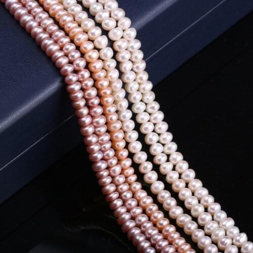 Natural Freshwater Pearl Beads All Sides Light Loose Beads for Necklace Bracelet Accessories Jewelry Making DIY Size 4-5mm