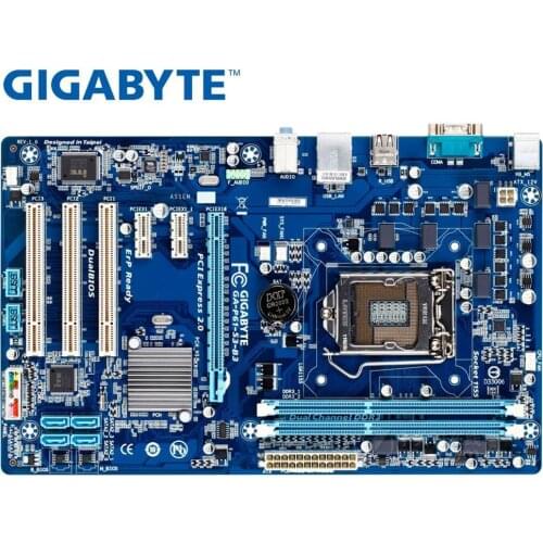 Original motherboard for Gigabyte GA-P61-S3-B3 GA-P61-S3 DDR3 LGA 1155 P61-S3 P61-S3-B3 16G usb2.0 H61 used Desktop Motherboard