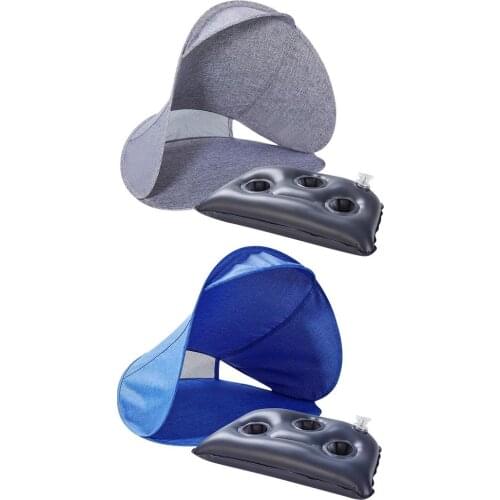 Outdoor Mini Umbrellas Sunshade Inflatable Pillow Beach Tent Parasol + Air Pillow Portable Tent For Travel Outing Seaside Field