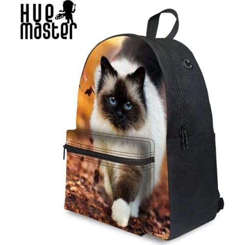 Teenagers Bag for Girls Cat Printing Canvas Backpack Mochila Femenina Escolar Laptop School Bag Womens Casual Backpacks Rugzak