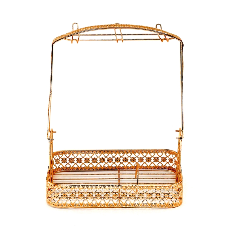 Silver Plating Coffee Cup Hob Cup Dish Rack Can Hang Most 6 Cups and Saucers Met