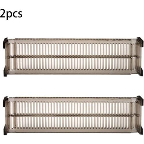 2 Pcs Adjustable Drawer Separator Divider Plastic DIY Socks Closet Storage Organizer Division Board Clapboard