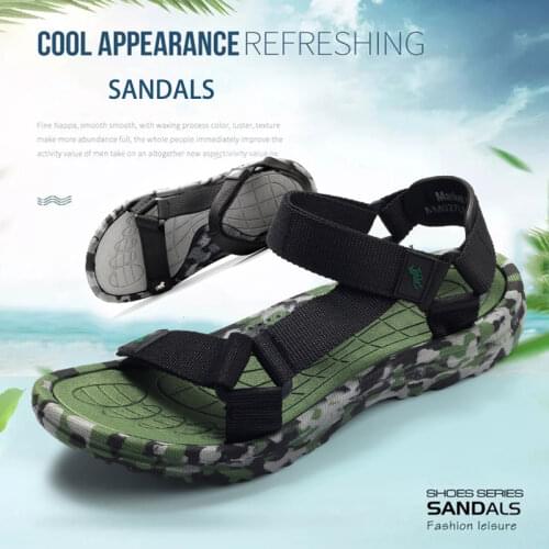 Casual Men Summer Sandal Shoes Outdoor Breathable Comfort Slip on Plus Size Open Shoes Sandalias Hombre EVA