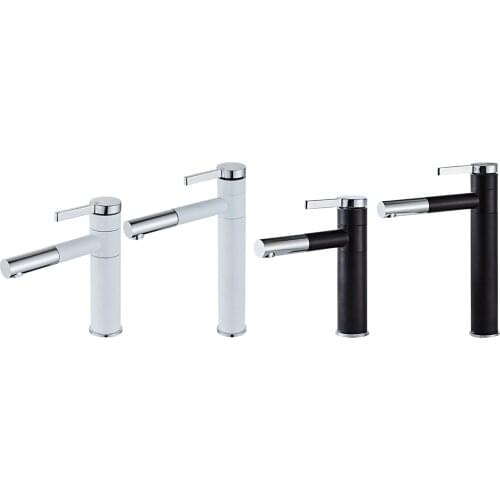 Bath Faucet Brass Sink Water Tap with 360 Rotating Cold Hot Water Tap