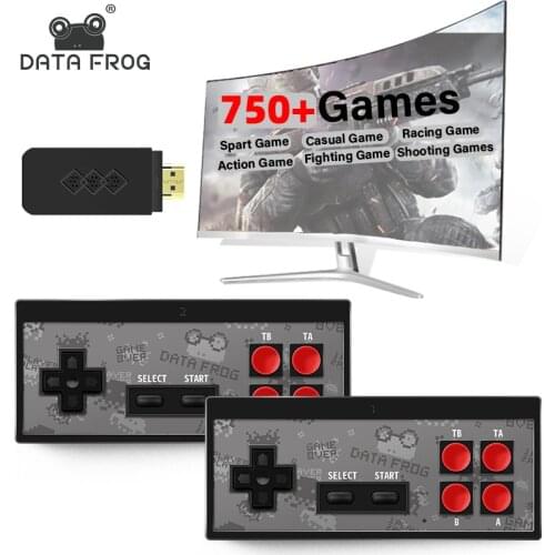 Smart Mini 4K Video Game Console Dual Players and Retro Build in 1700+ NES Games Wireless Controller HD/AV OUT Dendy Prefix