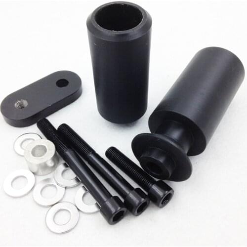 Aftermarket Motorcycle Parts No Cut Frame Slider Crash Protector For Yamaha 2006 2007 YZF R6 YZFR6 Black