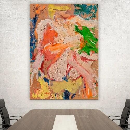 Woman on Beach - Willem De Kooning Art Print / Art Poster, wall art, Abstract Art Print, Exhibition Poster, Abstract Art Poster