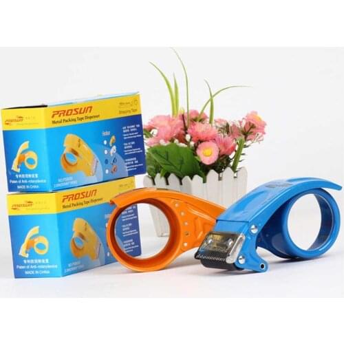 1pc Packing Box Sealing Cutter Quick Sealer Transparent Tape Cutter Thickened Metal Tape Cutter Box Sealer Packaging Accessories