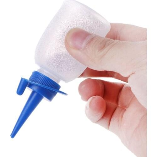 10Pcs Plastic Squeeze Bottle Small Squirt Jet Sauce Condiment Ketchup Mayo Oil kits