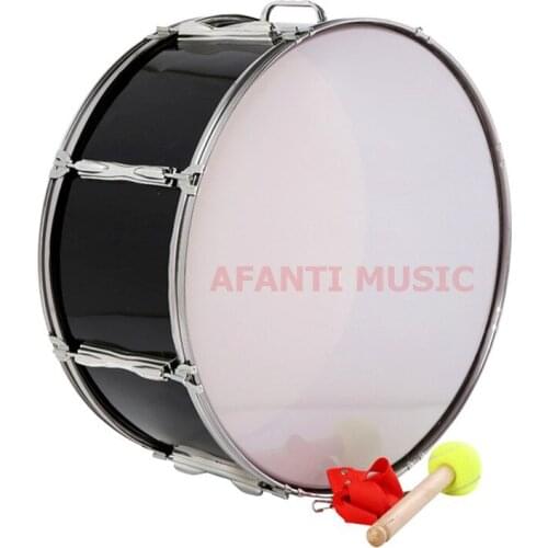 22 inch / Black / Single tone Afanti Music Bass Drum (BAS-1373)