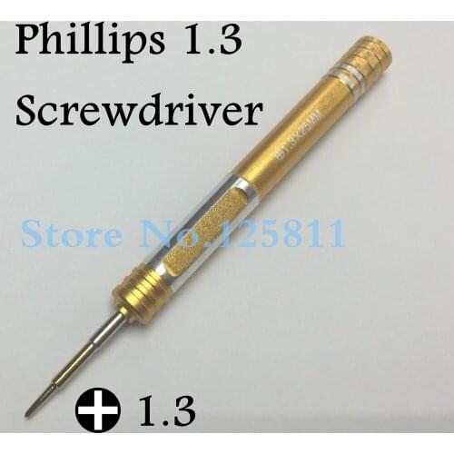 300 pcs/lot High Quality Phillips 1.3 Screwdriver S2 Steel Key 1.3 x 27mm For Call Phone Screen Screw Driver Dedicated