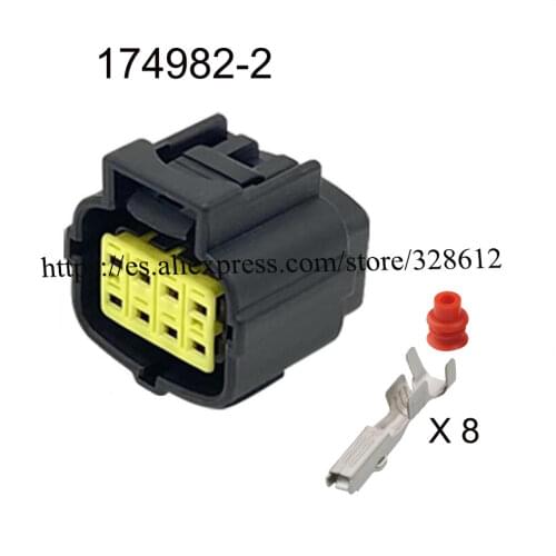 5 SET 174982 wire connector female cable connector male terminal Terminals 8-pin connector Plugs sockets seal