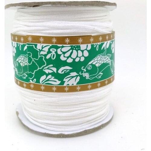 Promotion,1.5mm White Macrame Nylon Knotting Cord,Exquisite Thread For Bracelet/Necklace Braiding,160m/Roll,Free Shipping