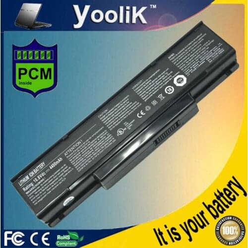 Battery for CLEVO MobiNote M660 M660JE M660N M660S M665 M665JE M665 M670 M677 CR400 PR600