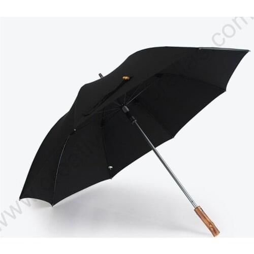 14mm aluminium hand open 750T nylon memory cloth Taiwan Formosa rattan wooden solid business umbrella straight bamboo parasol