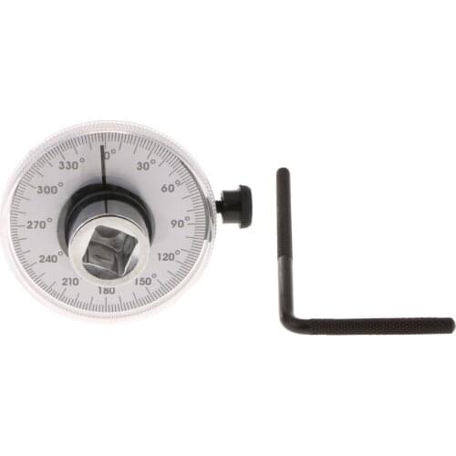 Analogue Torque Angle Gauge Dial Torq Wrench 0 - 360 Degrees 1/2 Drive Tool