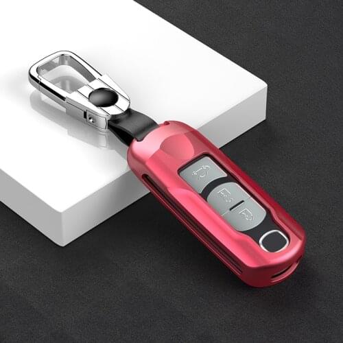 Aluminum Alloy Car Key Cover For Mazda 2 3 5 6 2017 CX-4 CX-5 CX-7 CX-9 CX-3 CX 5 Auto Smart Remote Protective Case